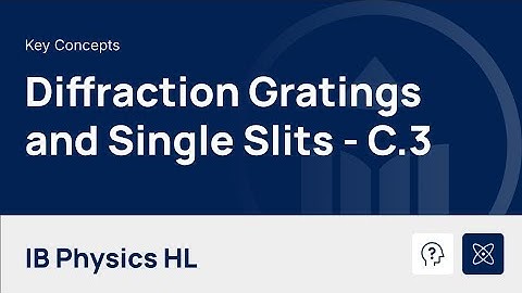 Diffraction Gratings and Single Slit Interference [IB Physics HL]