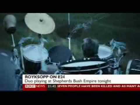 Svein from Royksopp with Andy May on E24 on BBC News