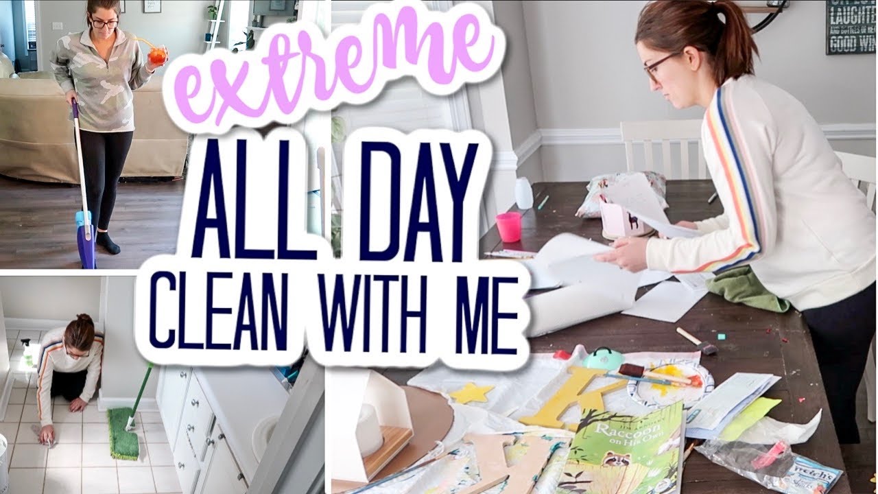 All Day Clean with Me | Realistic Clean Up with Me 2020 | Cleaning ...