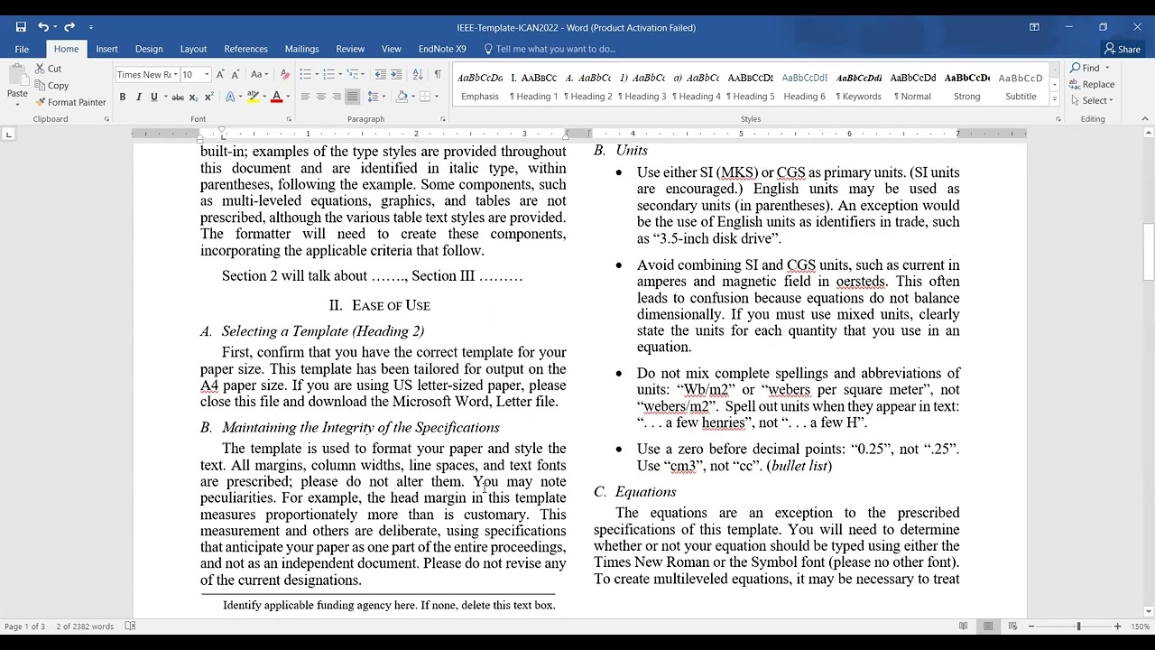 How to Format an IEEE Paper?