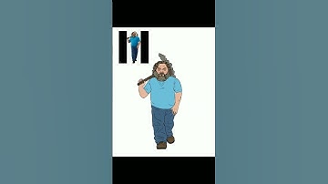 Drawing Steve from the Minecraft movie (Jack Black)