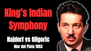Perfect Harmony in King's Indian Defense. Najdorf vs Gligoric