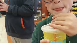 1 only eating gas station food #subscribe #food #challenge 