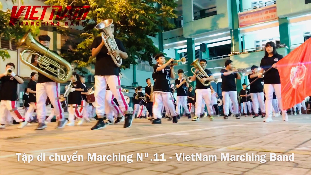 Các bài tập di chuyển đơn giản trong Marching No.11 - #VietNamMarchingBand