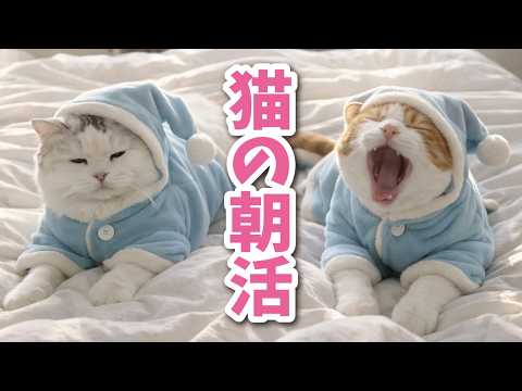 【レア映像】猫の朝活に密着したら面白すぎた