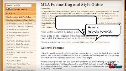 MLA Citation using Purdue Owl