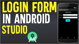 How to Create a Material Design Login Screen (Android Studio Tutorial)