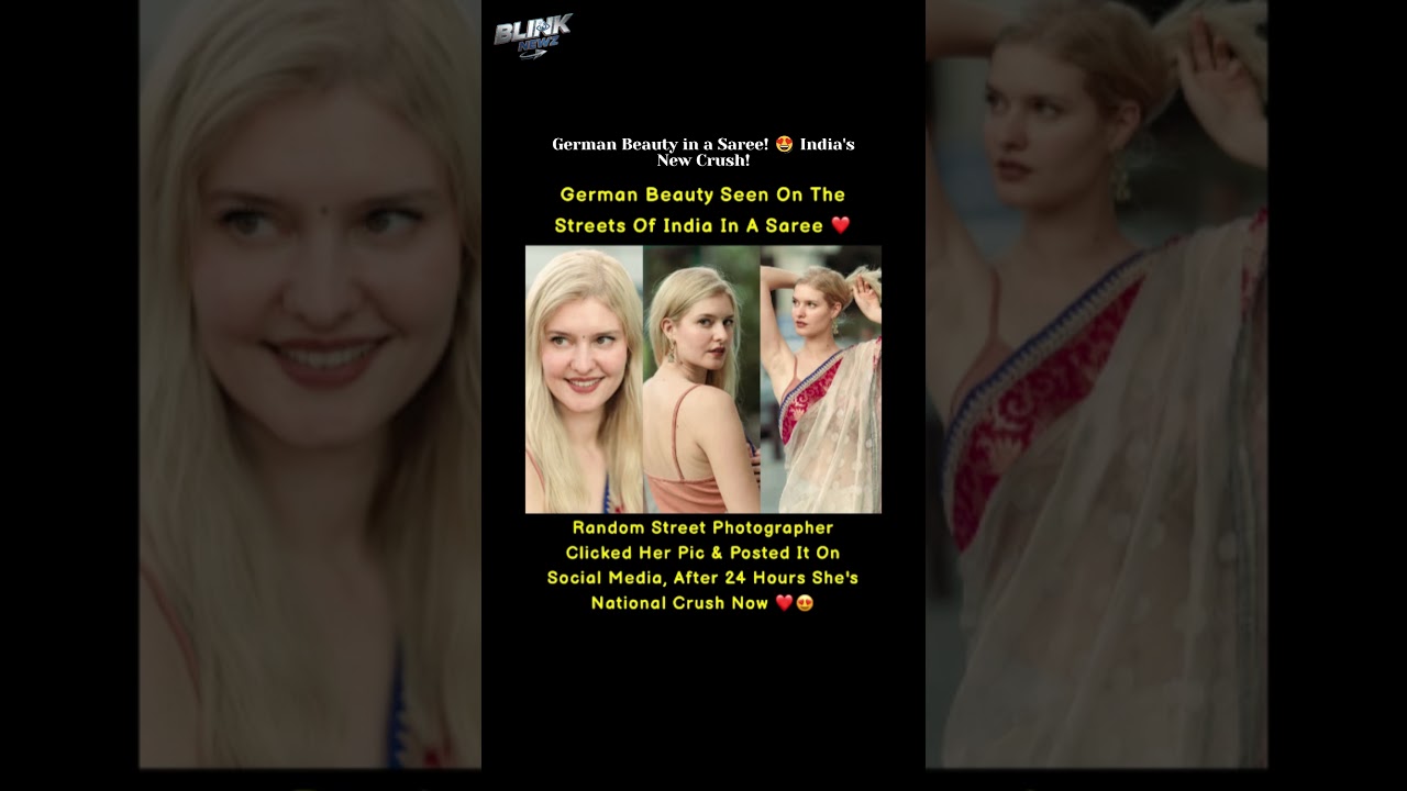German Beauty in a Saree! 😍 India's New Crush! 