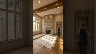 Abandoned Room Restoration | From Ruins to Luxury Interior ✨🏠 #Shorts