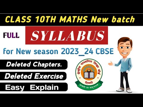 class 10th maths syllabus Class 10 Maths Deleted Portion for the new ...