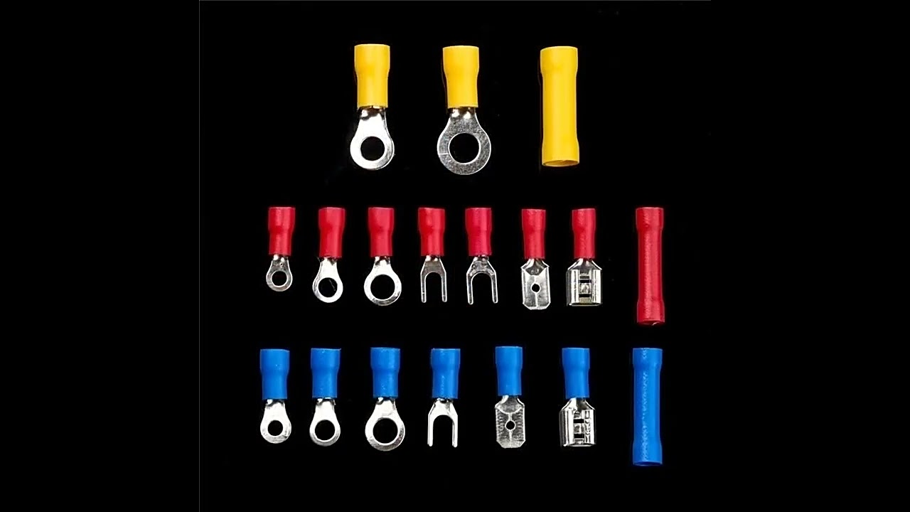 480_300_280Pcs Assorted Spade Terminals Insulated Cable Connector Electrical Wire Crimp Butt Ring F
