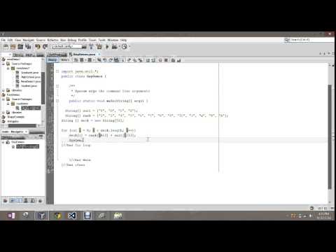 Working with a Deck of Cards Using Arrays Java