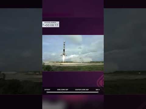 Посадка боковых ускорителей Falcon Heavy