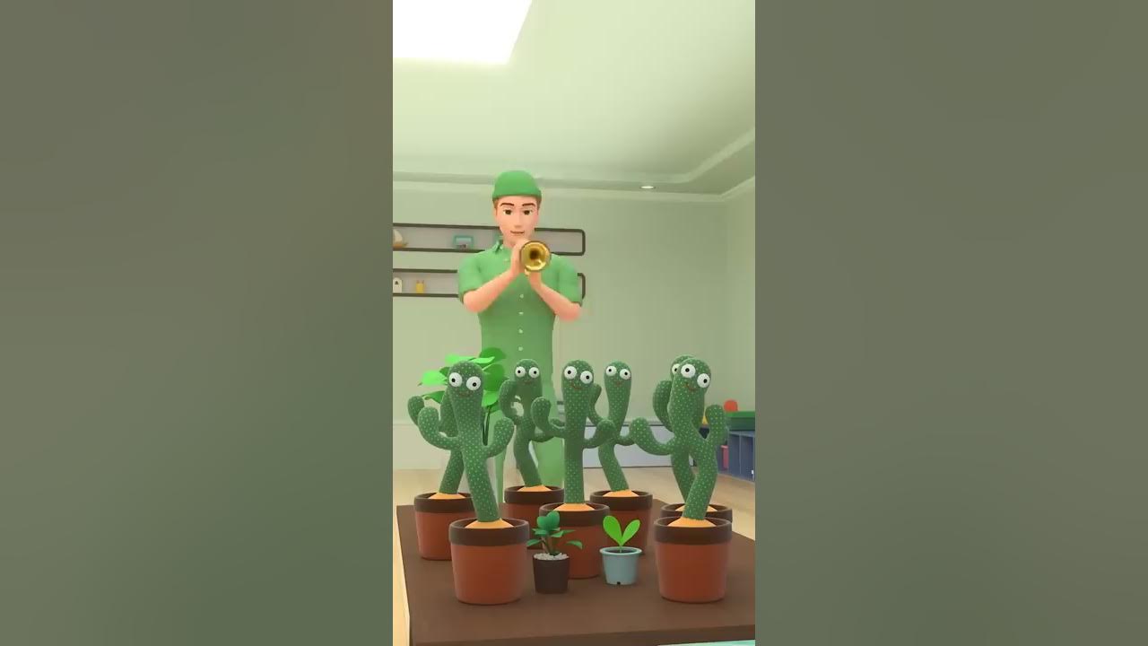 ALIVE CACTUS WITH PIED PIPER #mayamax #cocometa