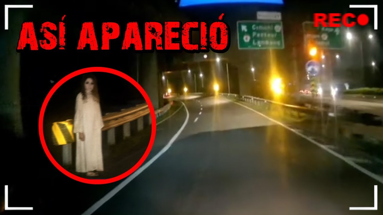 Conductor Pierde el Control | Capta MUJER FANTASMA en la CARRETERA ...