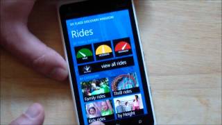 Six Flags official app from Nokia on Lumia Windows Phones screenshot 1