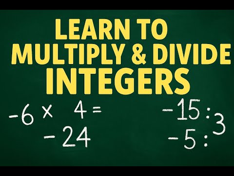 Multiplying & Dividing Integers — free math tutorial video