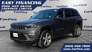 Grey 2022 Jeep Grand Cherokee Limited AWD – One Owner, Clean CARFAX, Luxury SUV
