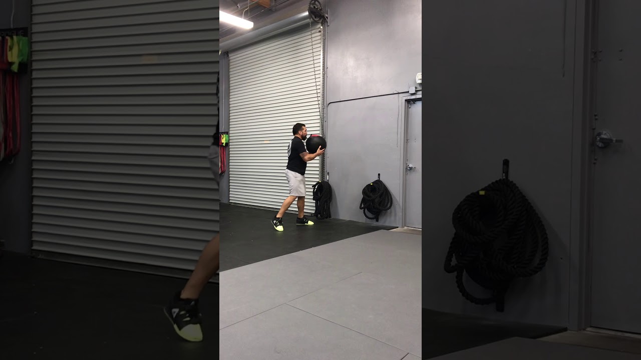 Med ball lateral slam