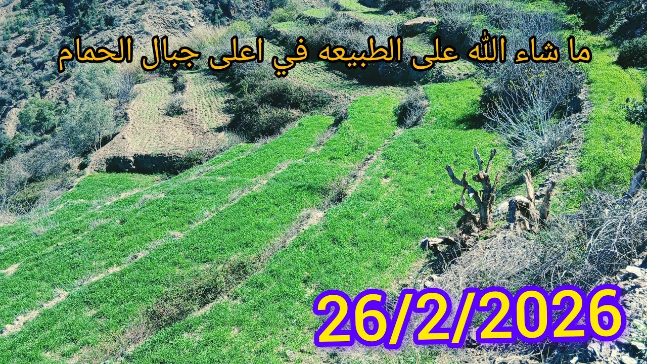 مشاء الله علطبيعة في جيبال حمام امشاش إقليم الحسيمة 