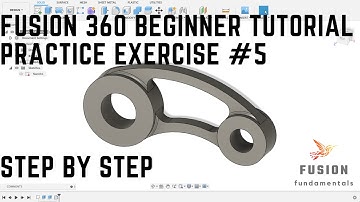 Fusion 360 Beginner tutorial: Practice exercise #5 Tangent constraints