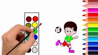 Player Coloring Pages - Draw a Football Player with Coloring Pages Step by Step