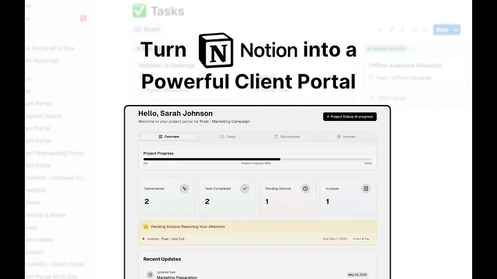 Create Customer or Client Portal with Notion