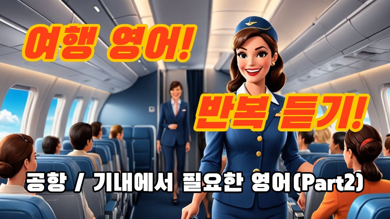 (여행영어)(Part2) 공항과 기내에서 필요한 영어 반복 듣기