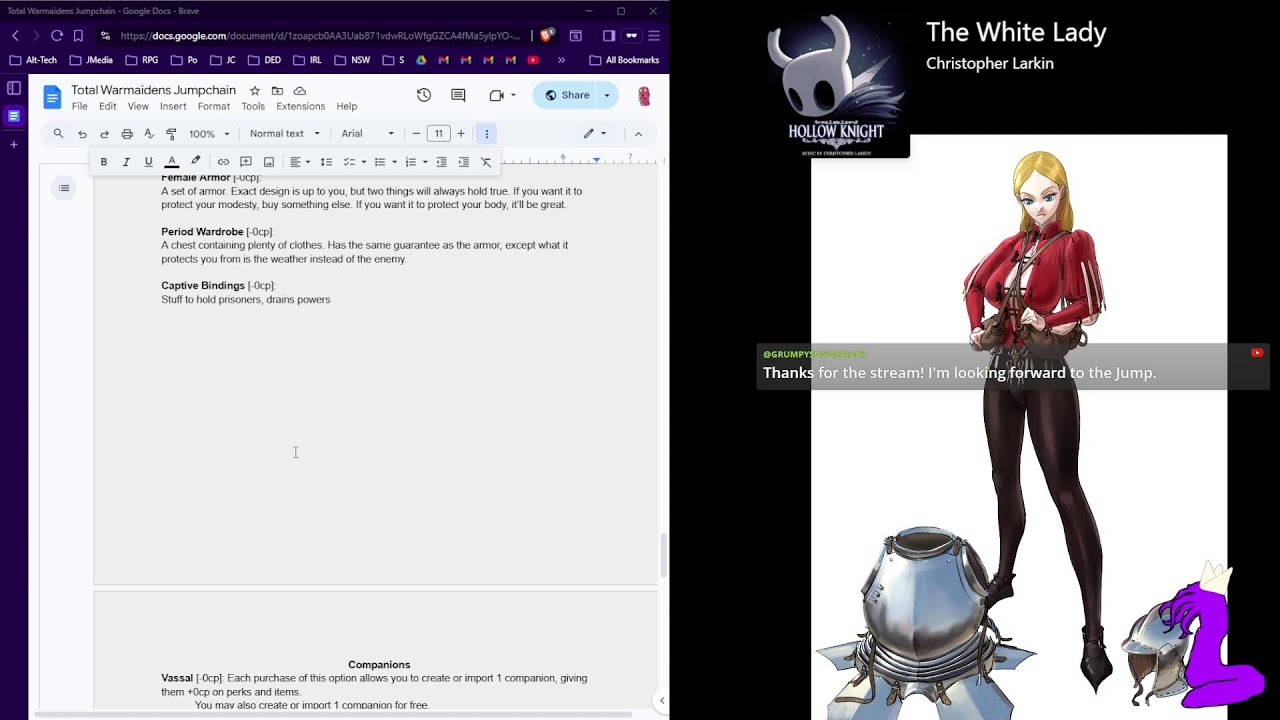 Total Warmaidens, Part 1? - Jumpchain Jumpmaking