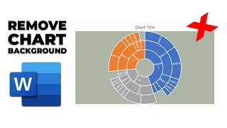 how to remove chart background in word
