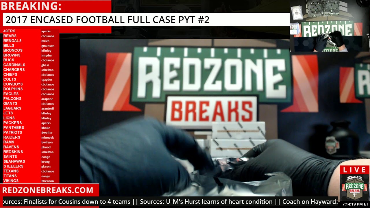 03/03/18 -  2017  Encased Football Full Case PYT #2