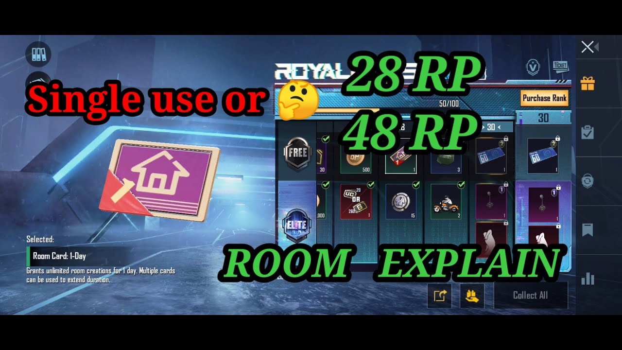 How To Get Unlimited Room Card In Bgmi | Unlimited Room Card in New royal pass | Free room card