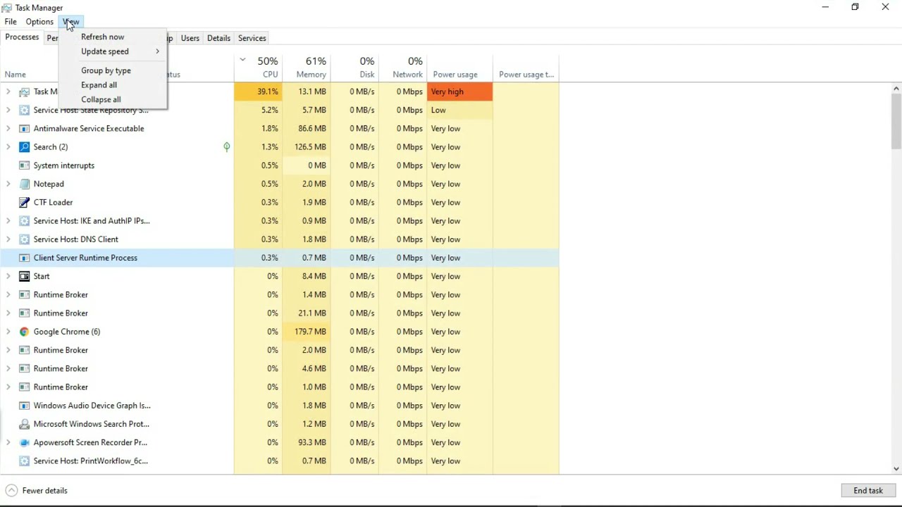 how to solve frozen task manager in windows 7, 8 ,10.