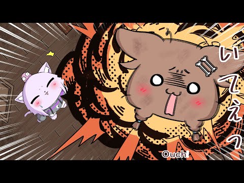 【手描き】【Engsub】す～ぐやられちゃうころさん Korone, who gets defeated immediately【hiro/切り抜き/Hololive】