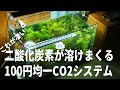 続・100円コップのCO2 拡散筒に水流を送ると二酸化炭素が水に溶けまくる【アクアリウム】【サイクルアクア 】【水草水槽】