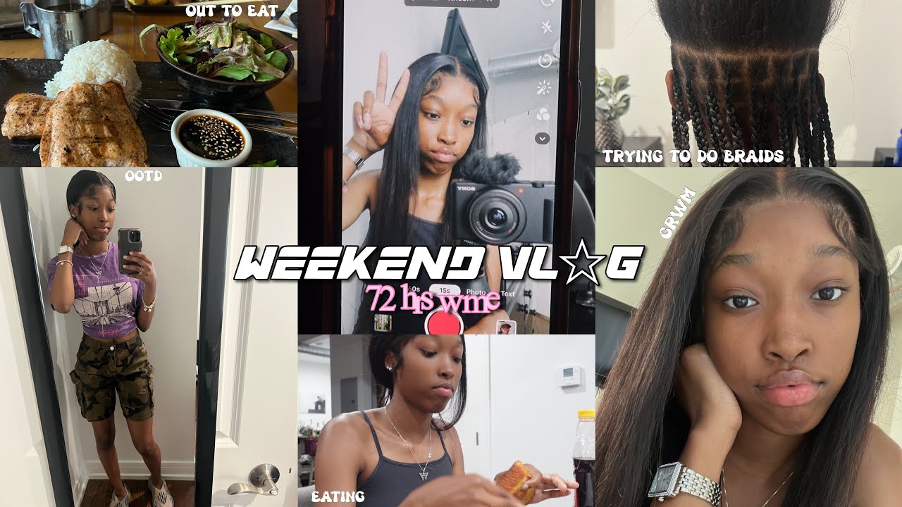 weekend vlog: out to eat, hair, grwm, protest + more - YouTube