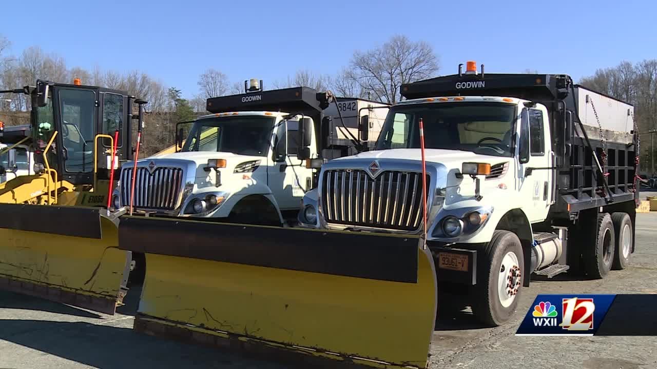 Triad cities prep for February winter weather event - YouTube