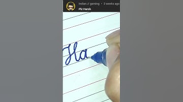 “Harsh” How to Write Your Name in Cursive Writing | #shorts
