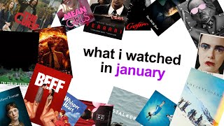 what i watched in january