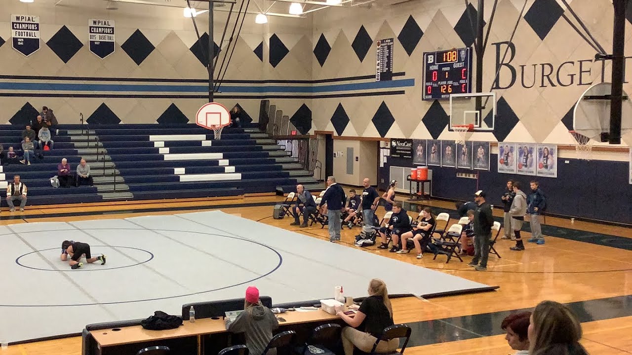 Burgettstown wrestling vs Washington. 1/5/22 YouTube