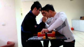 C級嘉宸 VS B級廖神 二 20140126 台中 比腕力 鉄腕