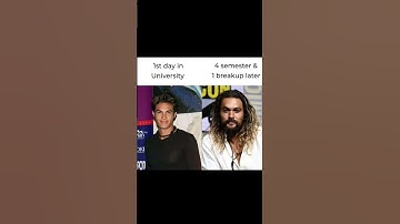 First day in university vs 4th semester and 1 breakup later 😭🎓 | #CollegeLife #GlowUpOrDown