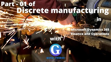 Part 01 - Discrete manufacturing - Inventory accounting in Microsoft Dynamics 365 FinOps