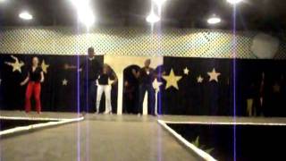 Lebanon high step team perform at the fair
