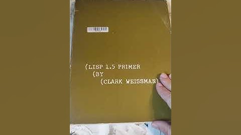 Book review: LISP 1.5 Primer  (1967)