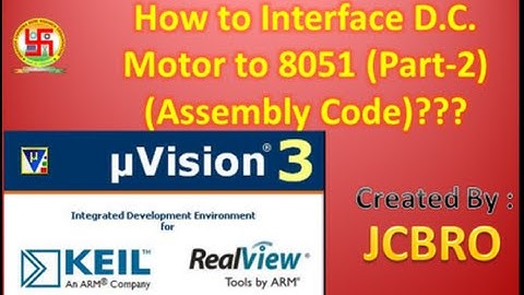 How to interface D C  Motor to 8051 micro controller Part 2 (assembly) ??