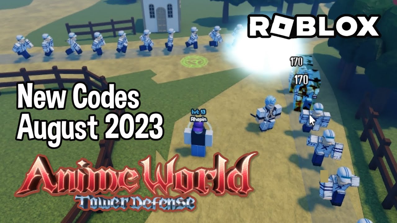 Roblox Anime World Tower Defense New Codes August 2023 