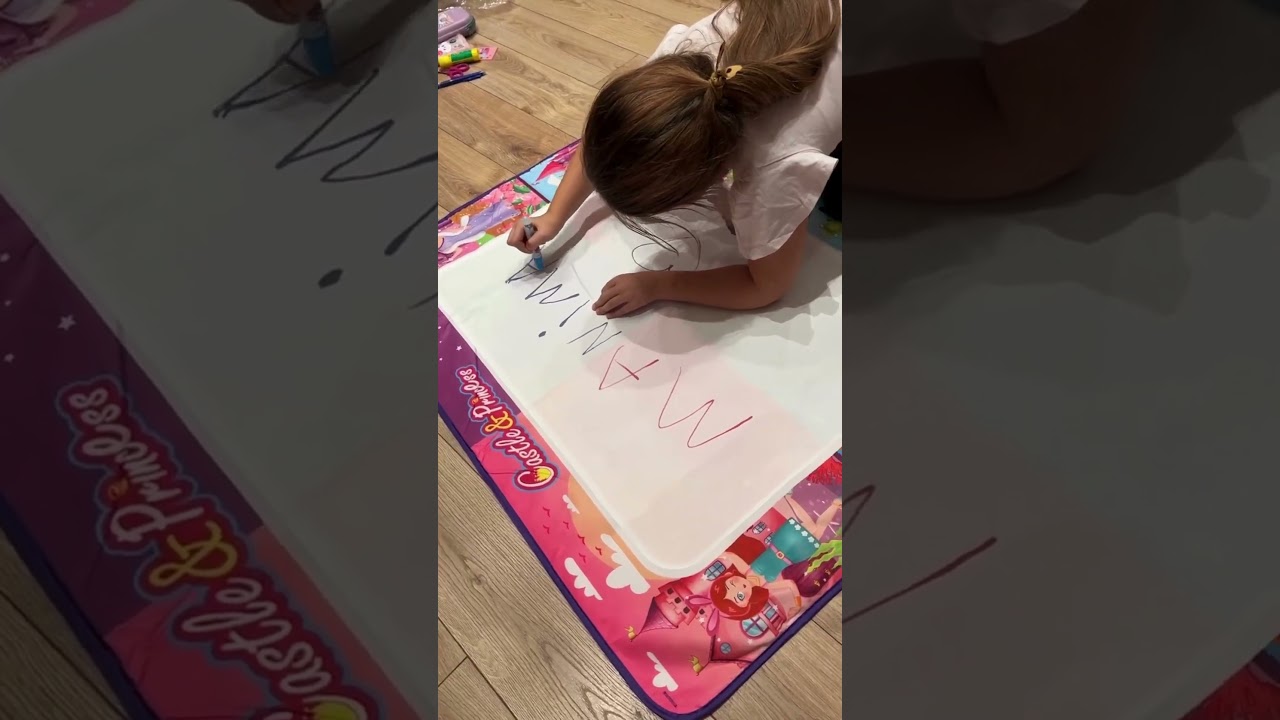 Mata wodna do malowania rysowania dla dzieci XXL księżniczki 100x80 cm