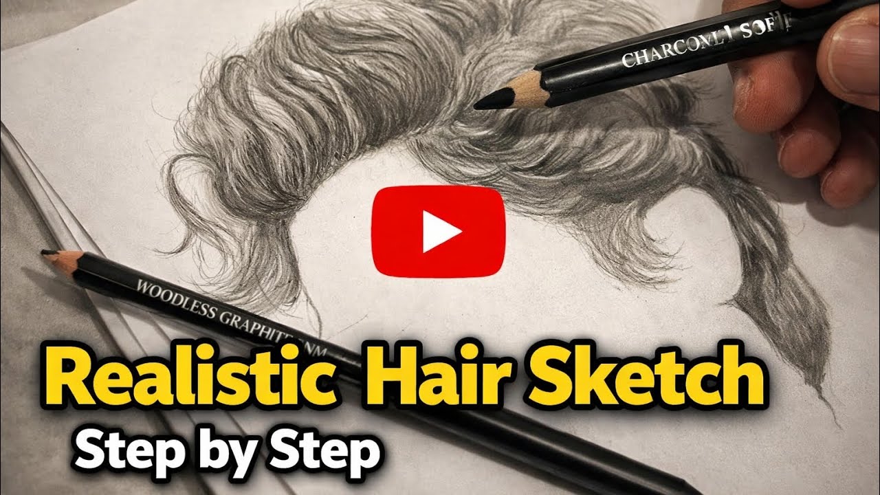 Hair sketch 😱❤️ 