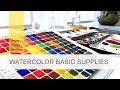 basic watercolor supplies for beginners